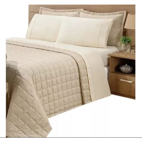 Kit Cobre Leito Solteirão Cama Viúva 2,60 Comp. x 2,10 Larg. Matelado