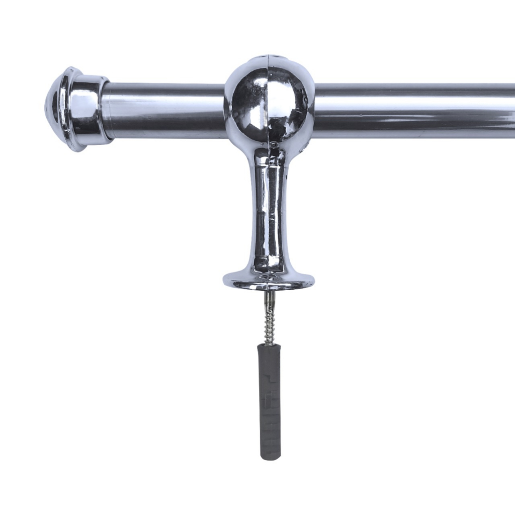 Kit Varão de Cortina Cromado  3,00 metros 19mm em Oferta na Shopee