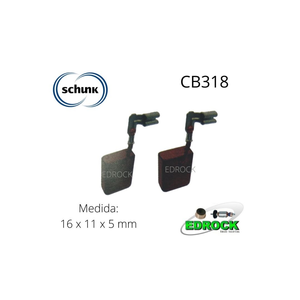 Par de Escovas de Carvão para Esmerilhadeira Angular 4.1/2" 1100 Watts Makita 9564 Z
