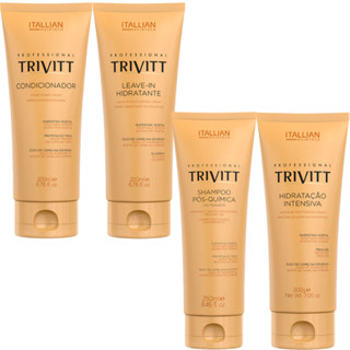 Kit Trivitt Itallian Color Shampoo Leavein Hidratacao Condic