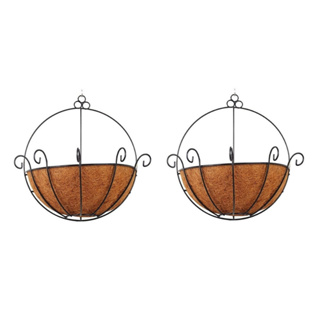 Kit com 2 Meio Vaso 25cm Parede de Fibra de Coco em Oferta na Shopee