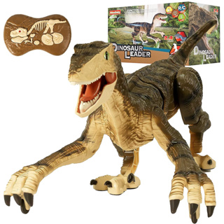 Dinossauro Recarregável Velociraptor C/ Controle remoto 5 Canais Luz e Som brinquedo infantil em Oferta na Shopee
