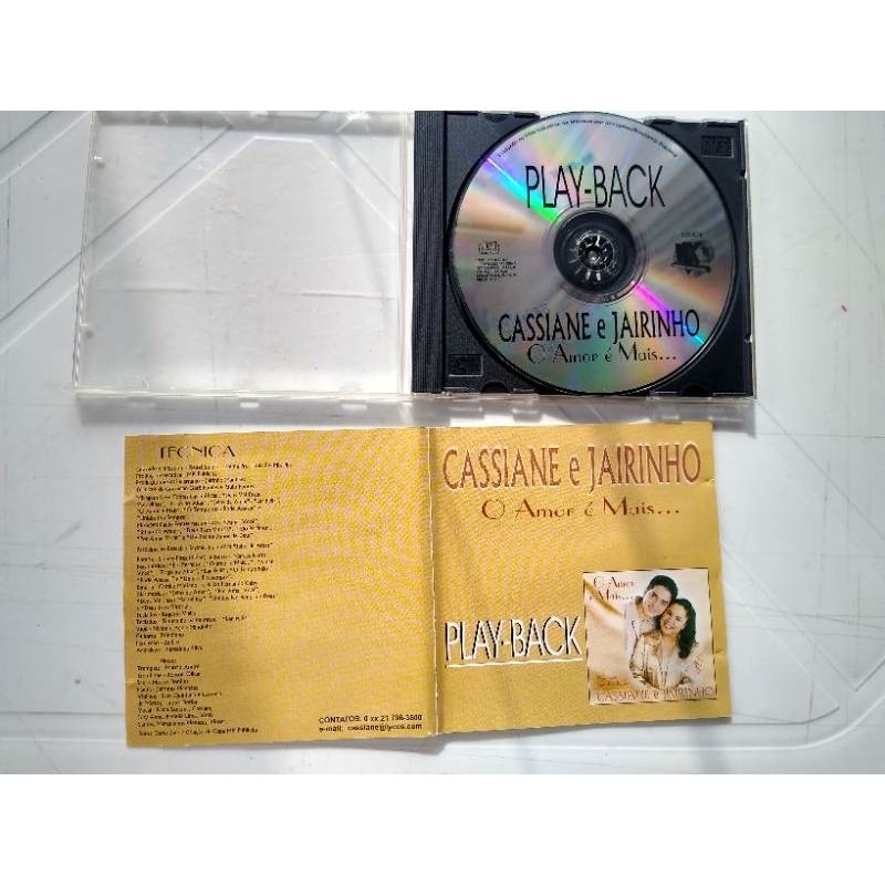 CD Cassiane e Jairinho/playback/O amor é mais.