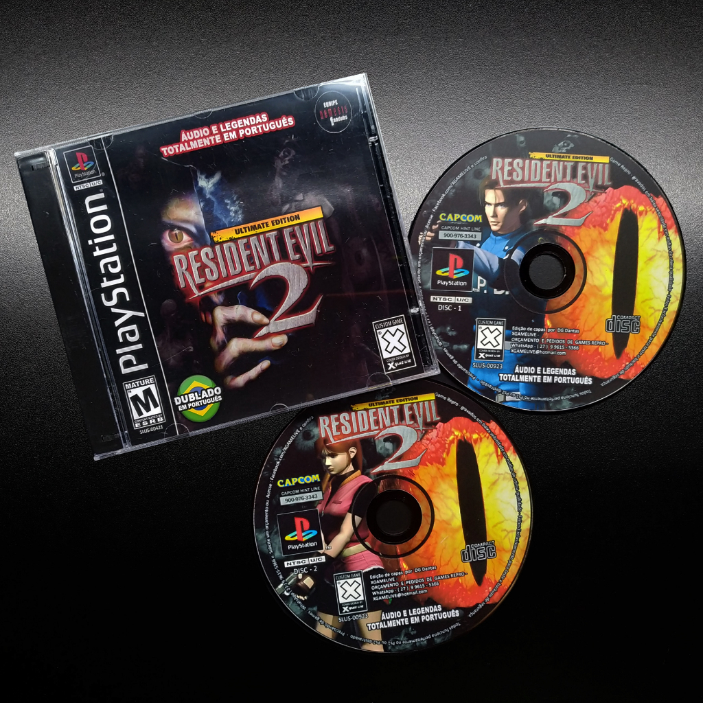 Resident Evil 2 Dublado - Repro Ps1 / Psx / Patch Retro Game Play 1