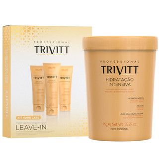 Combo Kit Home Care C Leavein + Mascara 1kg Itallian Trivitt em Oferta na Shopee
