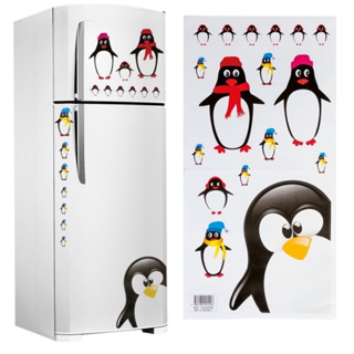 Adesivo para Decoração Pinguim Familia em Oferta na Shopee