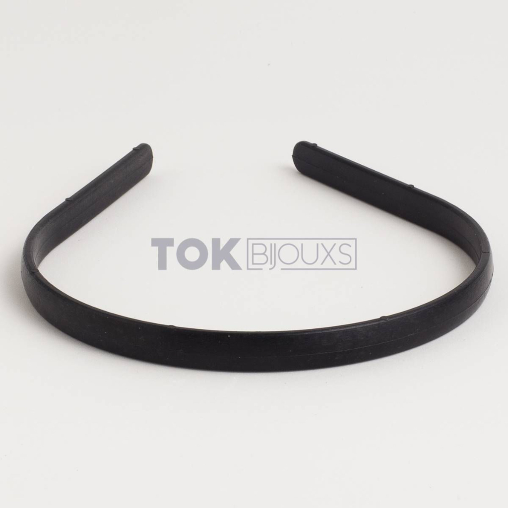 36 Tiaras Simples 10mm - Customizar Forrar Decorar - Preto