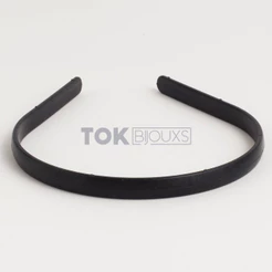 60 Tiaras Simples 10mm - Customizar Forrar Decorar - Preto