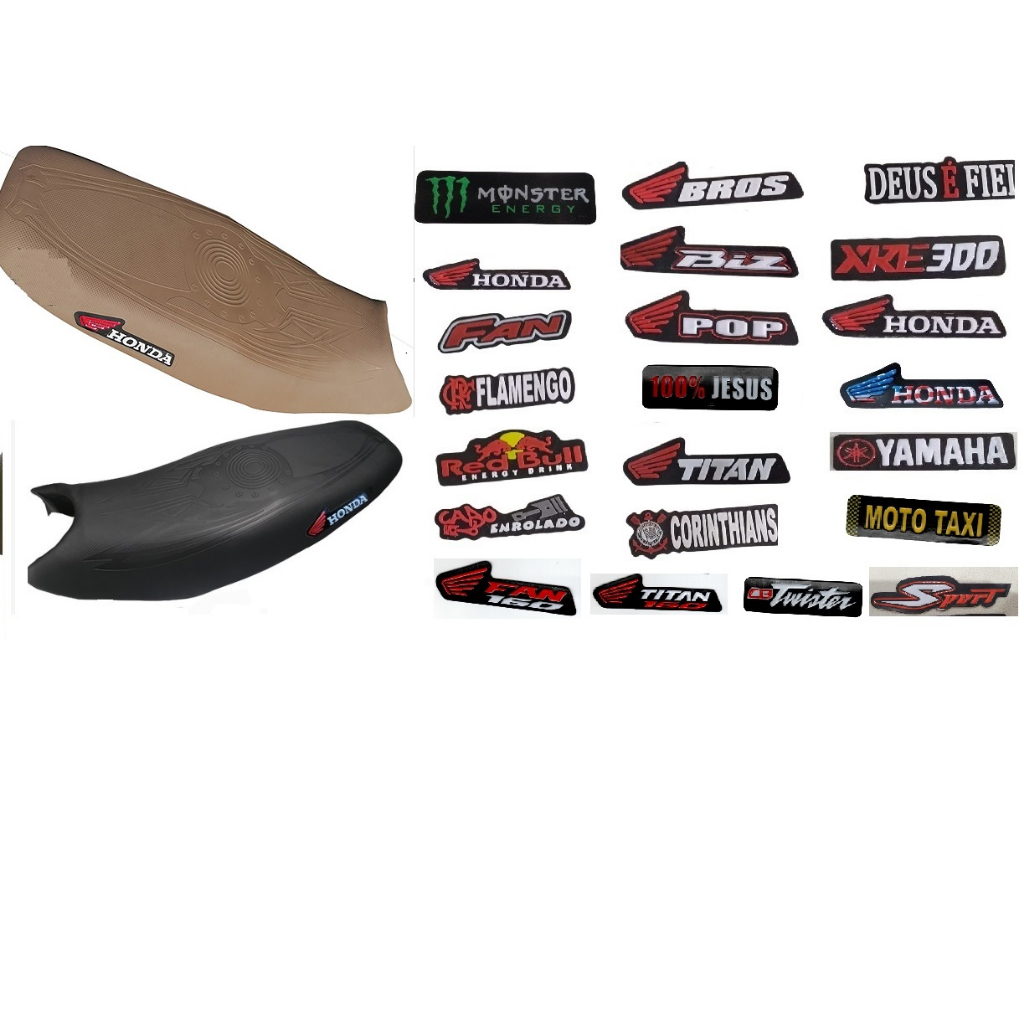 Capa Banco Emborrachada Titan Fan Bros Ybr Fazer Tornado Twister Lander Cb 300 XRE Falcon Todas