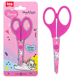 Tesoura Escolar Gatinha Marie Tris 13 cm em Oferta na Shopee