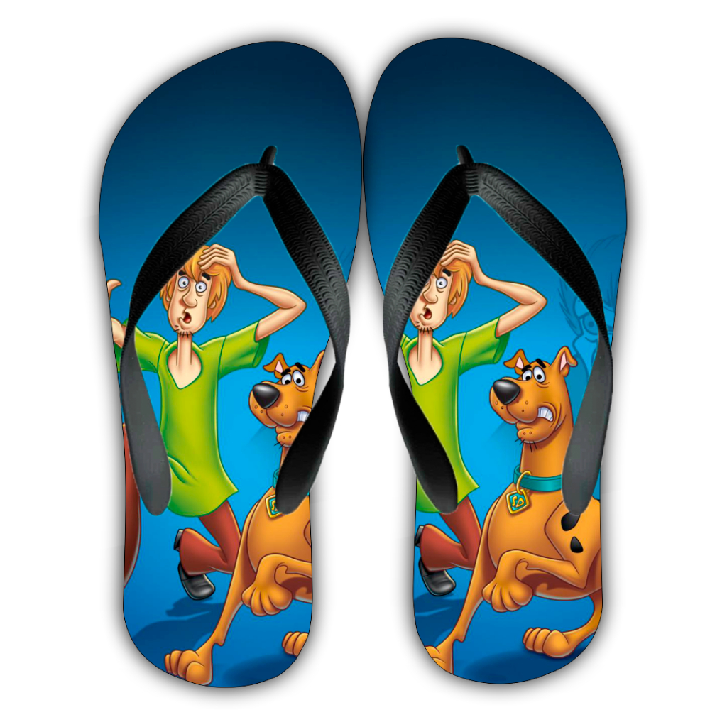 Chinelo Turma Scooby Doo Masculino Infantil e Adulto