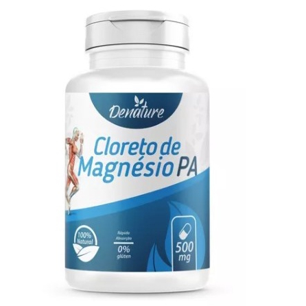 Cloreto de Magnésio PA 500mg 100 caps Denature