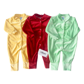 Kit 3 Macacão Plush Inverno Manga Longa Bebê Infantil Menino Menina Quentinho em Oferta na Shopee