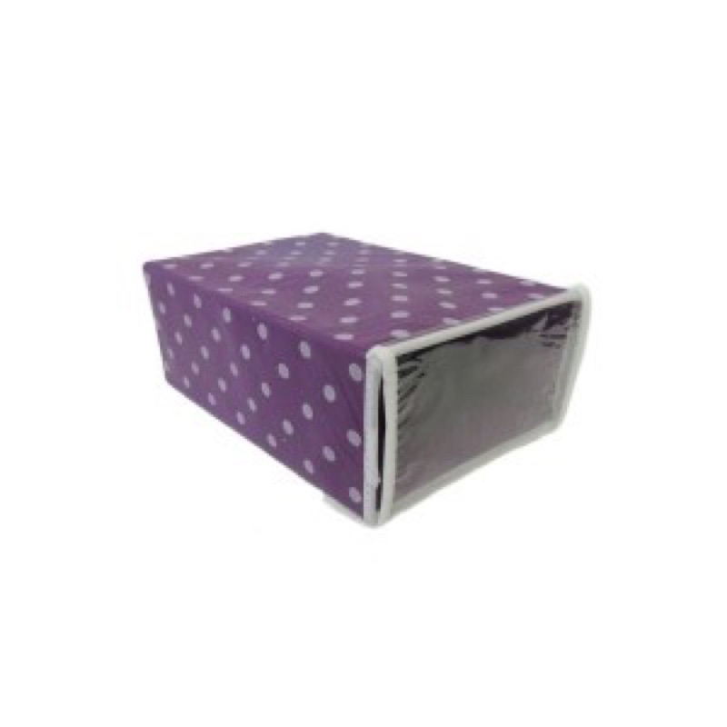 Organizador de pvc / tnt dobravel multiuso para sapatos com ziper E velcro poa 30X20X12CM