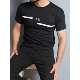 Camiseta masculina estampada basica verão manga curta polo