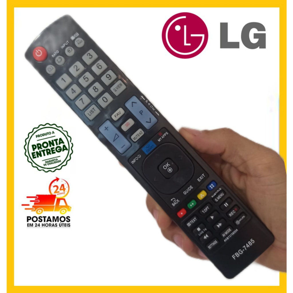 7485 CONTROLE REMOTO TV LG SMART