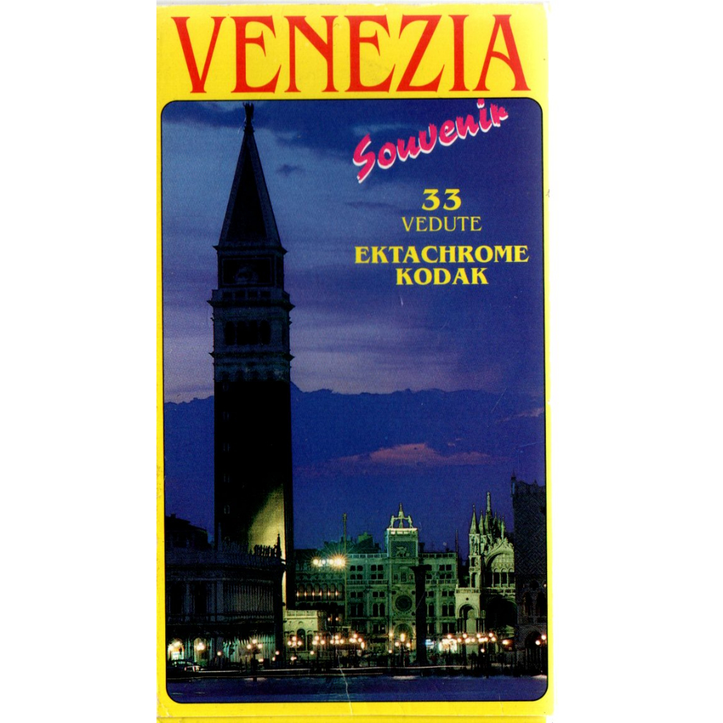 Livro Venezia Souvenir, 33 Vedute, Ektachrome Kodak