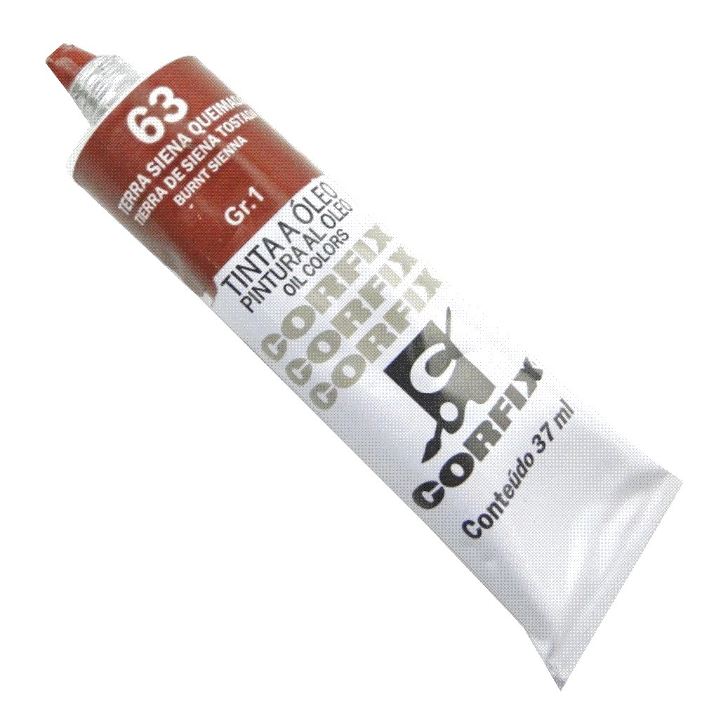 Tinta à Óleo para pintura em tela Corfix Bisnaga Gr.1 - 63 Terra de Siena Queimada em Oferta na Shopee