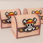 5/10/15/20/25 Caixa Baú Personalizada Festa ONE PIECE em Oferta na Shopee