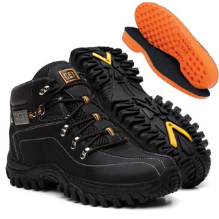 Bota Coturno Masculina Casual Adventure De Trilha Carterpillar Promoçao + Carteira