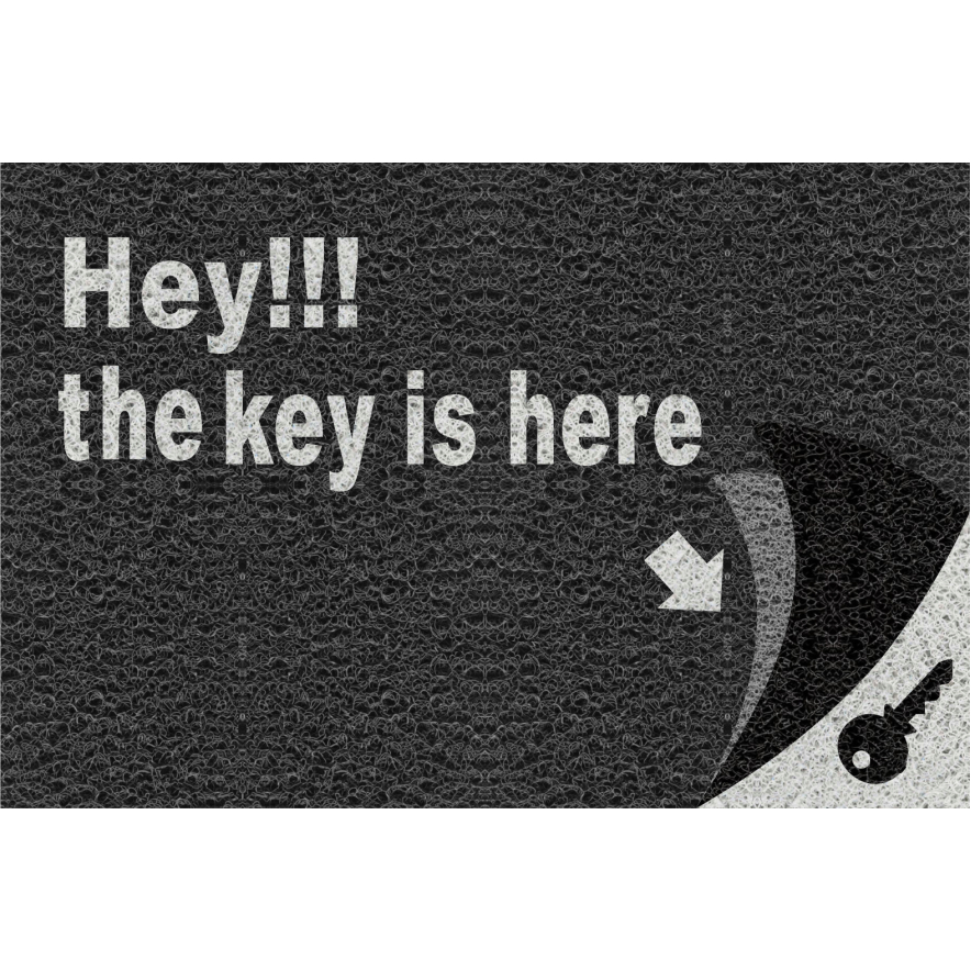 Tapete capacho hey!! the key is here 60x40