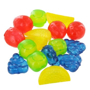 10 Cubos De Gelo Em Formato De Frutas Para Bebidas Refrigerantes Artificial Reutilizável Ecológico