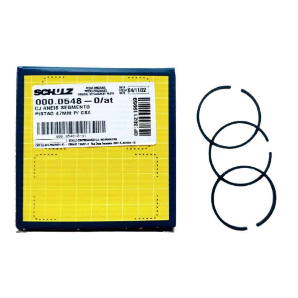 Jogo De Anel 47mm Compressor Schulz  Msa5.2 216022002/at