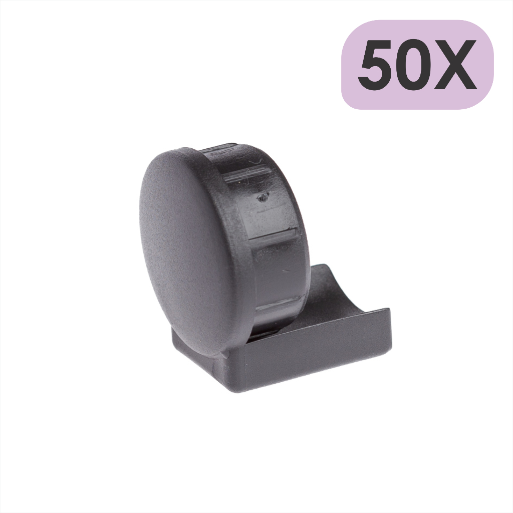 Kit 50 Ponteira Pé De Mesa Cadeira Tubular 1 1/4 Com Calço