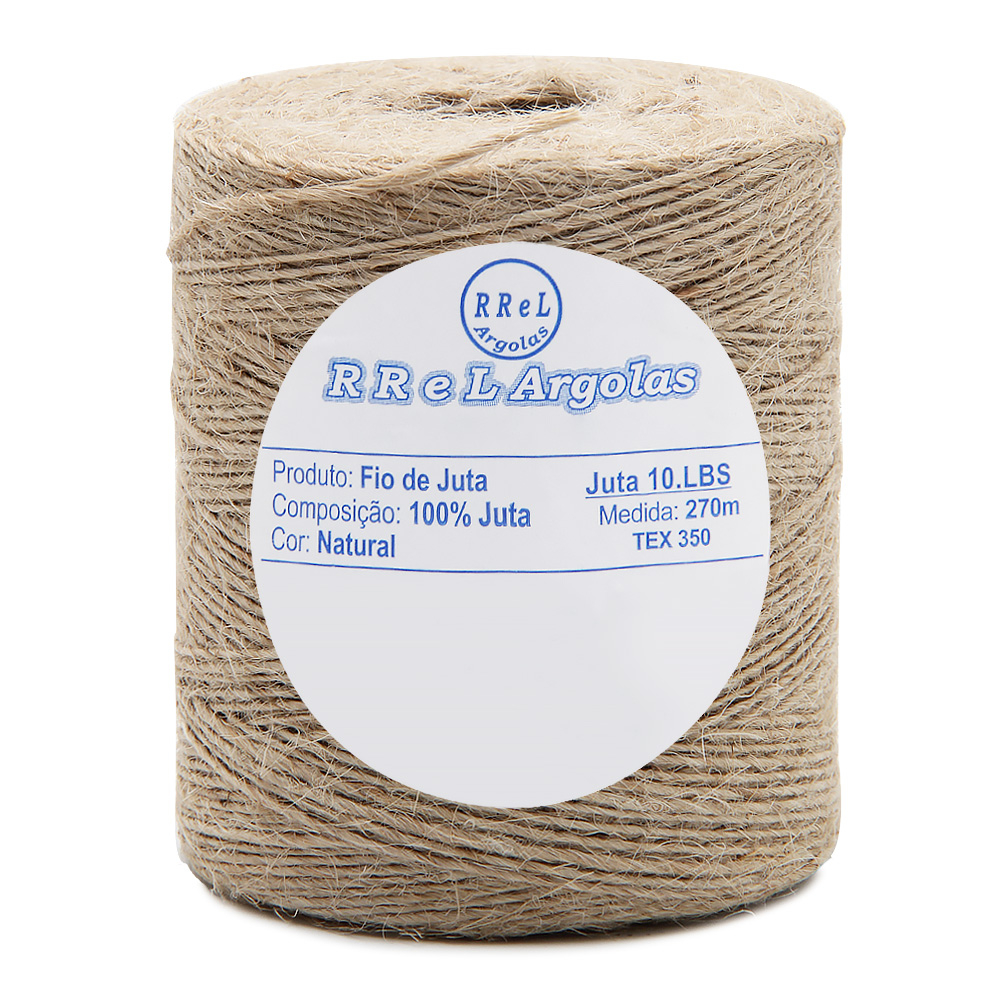 Fio de Juta RREL 10 LBS 270mts TEX 350 100% juta