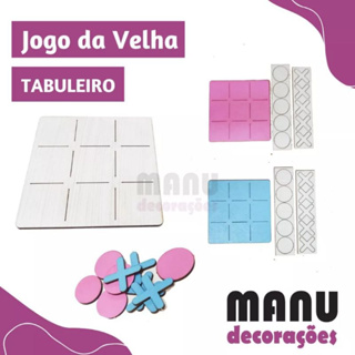 Kit 30 PEÇAS Jogo da Velha 10cm PERSONALIZADO PINTADO / Tabuleiro Presente Lembrancinha em MDF em Oferta na Shopee