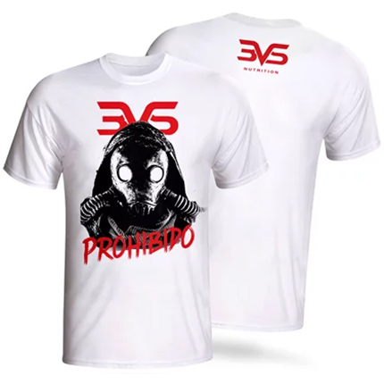 Camiseta Prohibido 3VS Branca - 3VS Nutrition