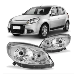 Farol Sandero Cromado 2012 2013 2014 1° Linha Top