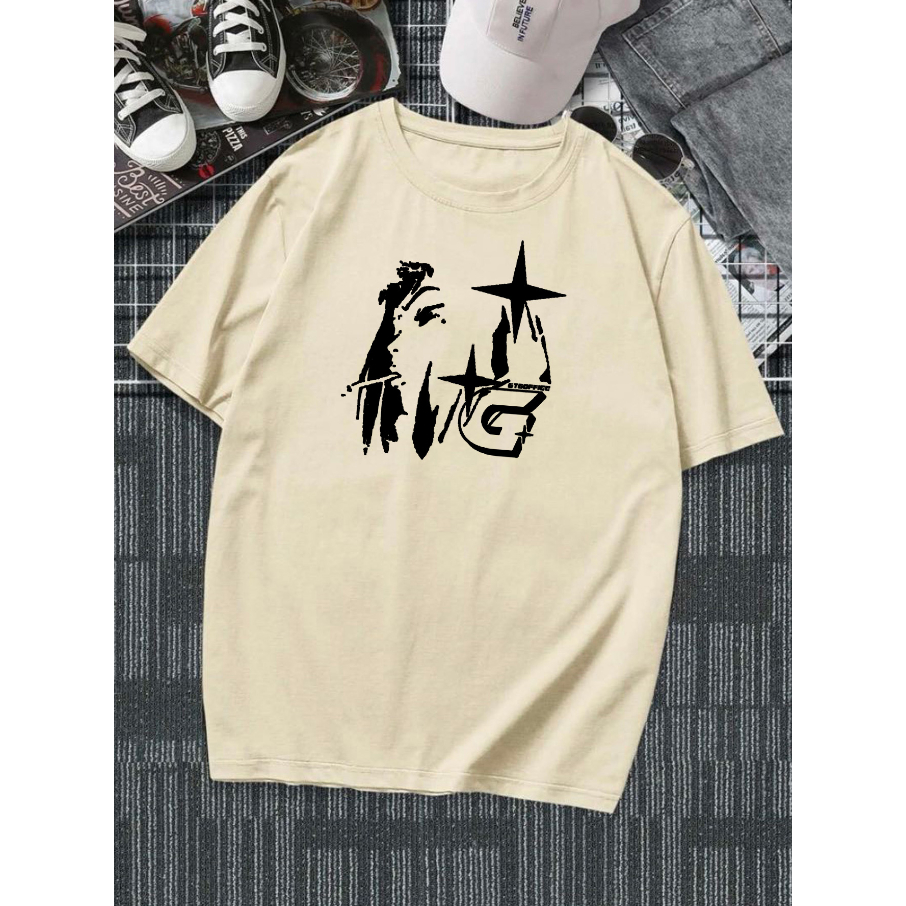 Camiseta G Oversized Estampa Anime Star Manga Curta Long Line