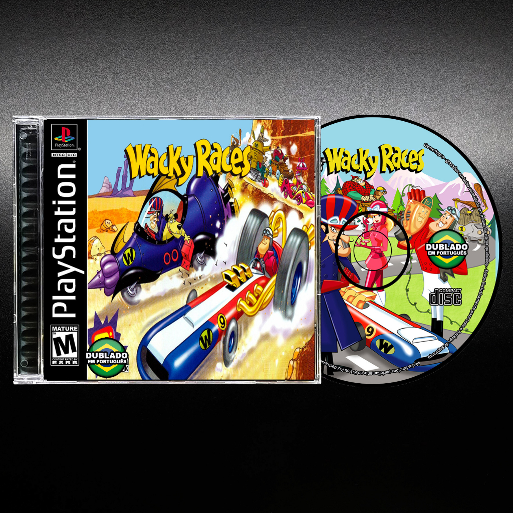 Corrida Maluca - Wacky Races - Dublado Português - Repro Ps1 / Psx / Patch Retro Game Play 1