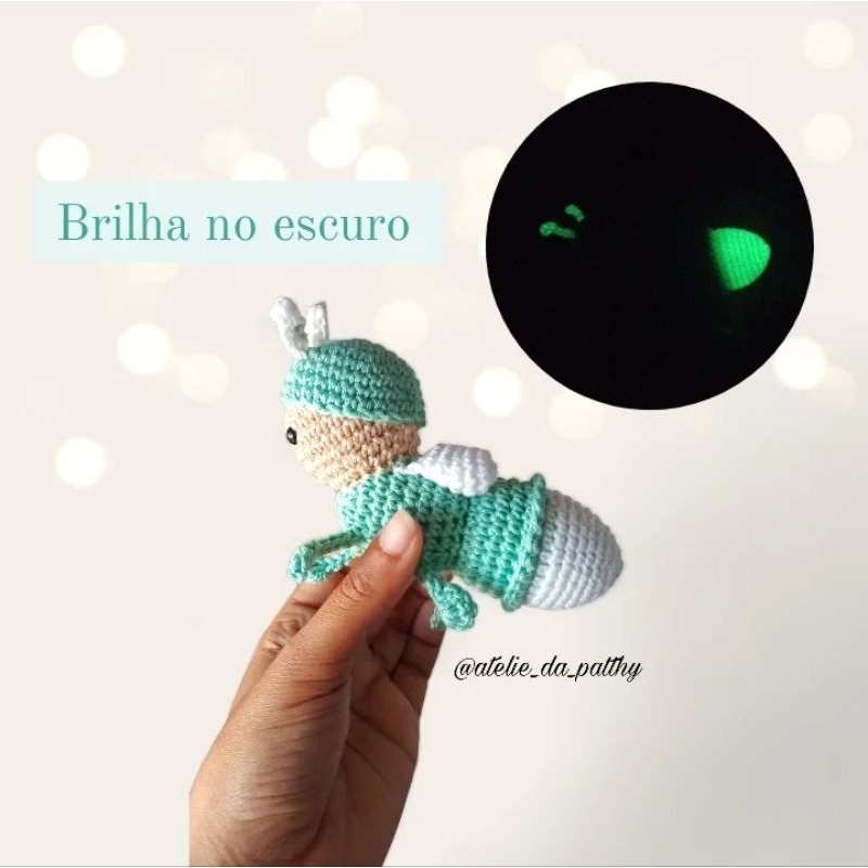 Vagalume Glow Amigurumi ( Brilha no Escuro)
