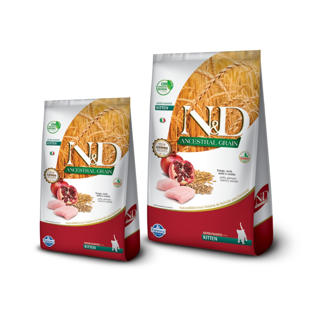 Ração Para Gatos Filhotes N&D Ancestral Grain Frango - 400g ou 1,5Kg