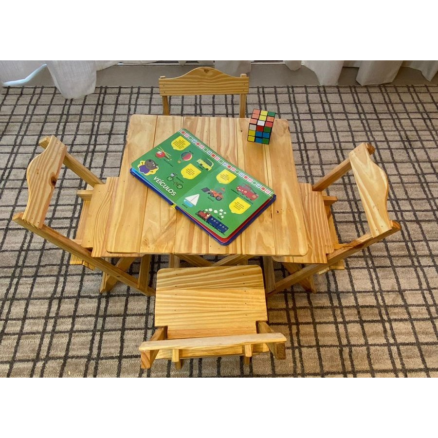 Conjunto Mesinha 4 Cadeirinhas Kids Infantil Estudos Lanche Colorir 01 Mesinha 04 Cadeiras Promoção Imperdível