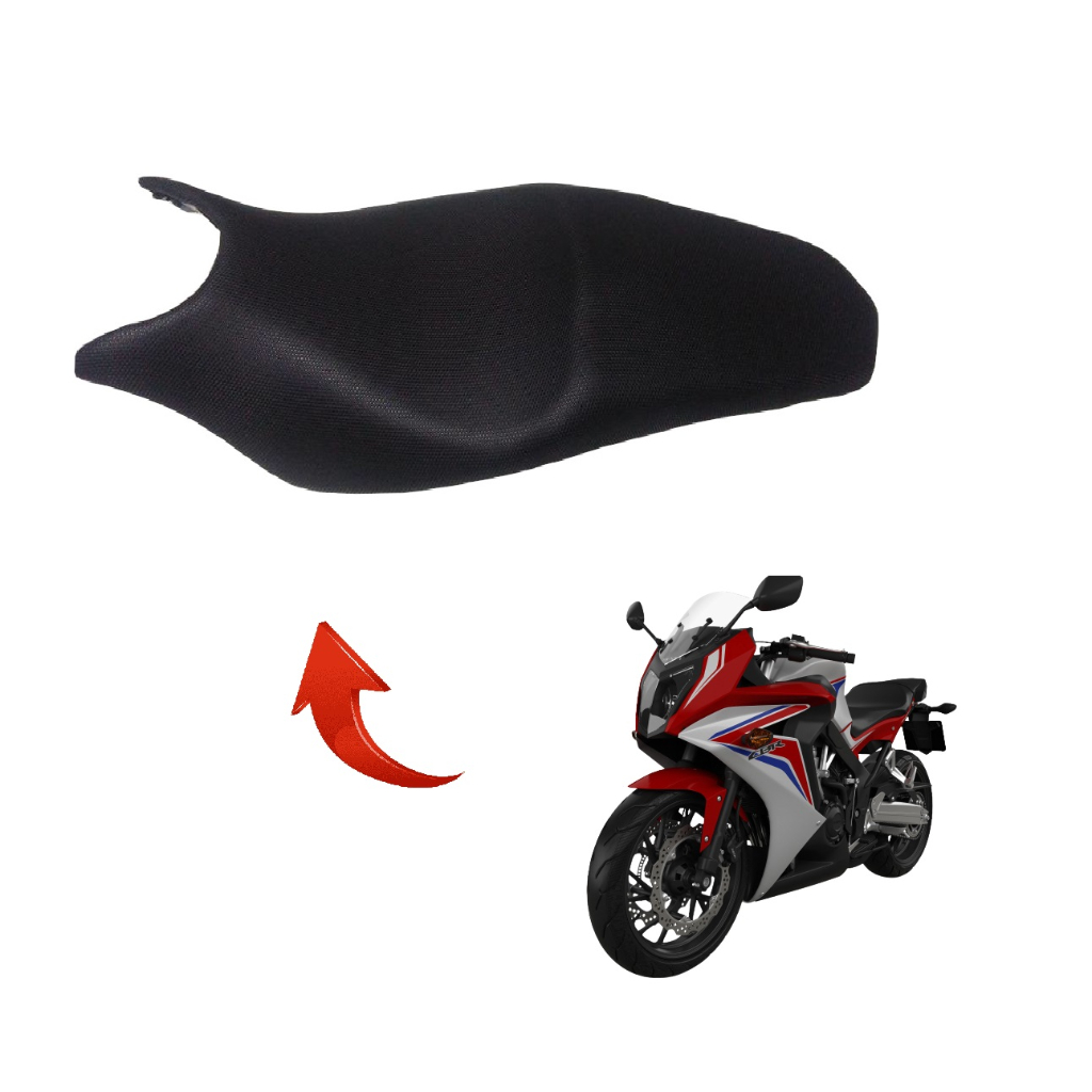 Capa Do Banco Honda Cbr 650 R/F De 2014 a 2021 Com Cinta - Lisa / Antiderrapante / Carbono
