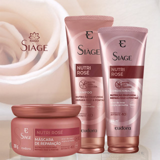 Kit Siàge Nutri Rosé Shampoo + Condicionador ou + Máscara - Eudora