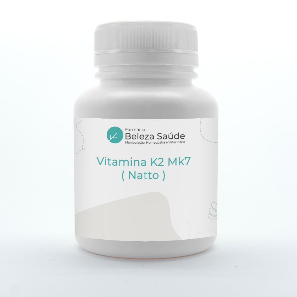 Vitamina K2 Mk7 ( Natto ) 200mcg : Grau Farmacêutico Pureza Máxima 90 Cápsulas em Oferta na Shopee
