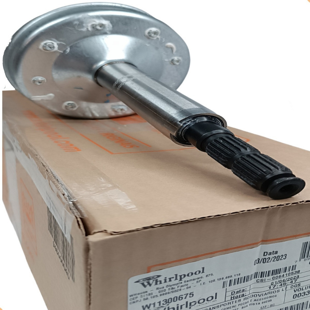 Mecanismo Mecânica Miolo Eixo Curto 2 Estrias Lavadora Brastemp Cambio Consul Original W11300675