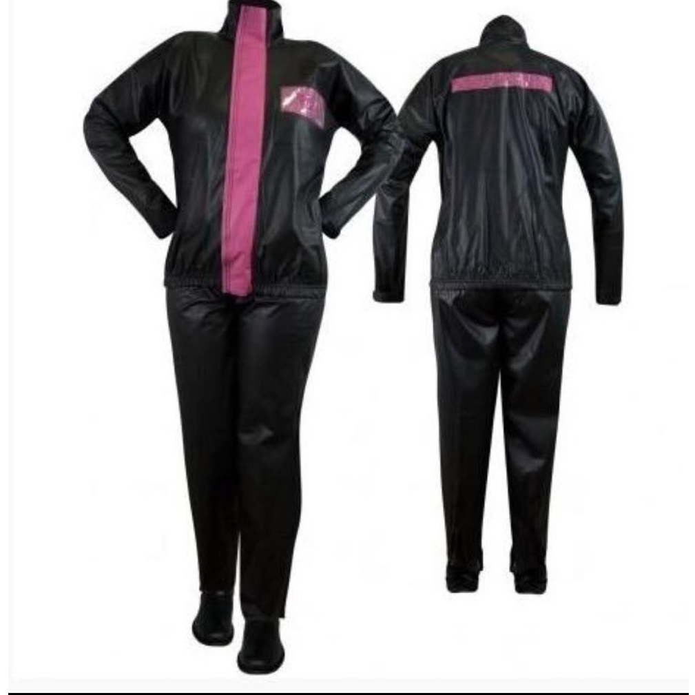 Capa de Chuva Feminina (jaqueta e calça) Fly em Oferta na Shopee