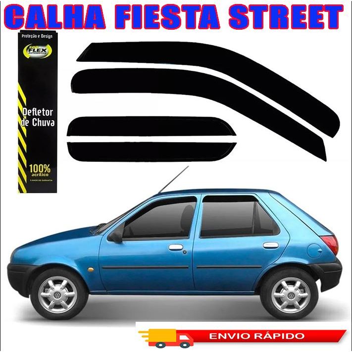 CALHA FIESTA STREET: 4 PORTAS E 2 PORTAS - 1996 a 2004 em Oferta na Shopee