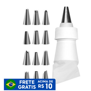 Bicos e Saco Para Confeitar Profissional - bico para confeitar