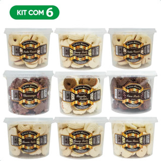 6 Potes Biscoitos Amanteigados Delícia Mineira - Atacado!!