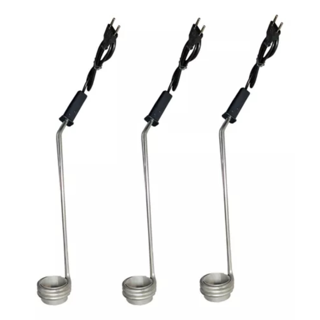 Kit 3 Peça Ebulidor Rabo 3000w 220v Aquecedor Agua Elétrico