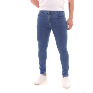 Calça Jeans Masculina Super Skinny Lavagem Média Modelo Premium