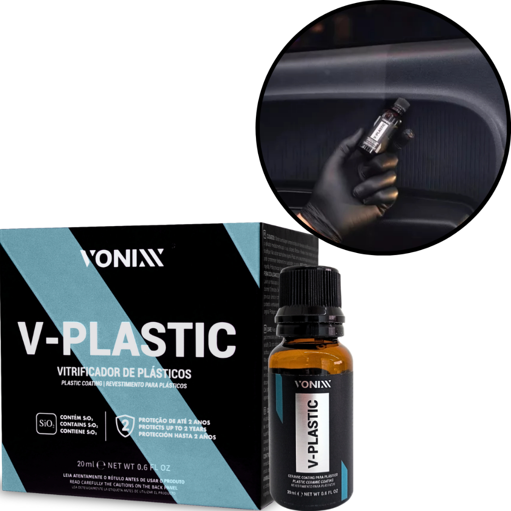 Vitrificador V-Plástic Para Plásticos Proteção Vonixx 20ml em Oferta na Shopee