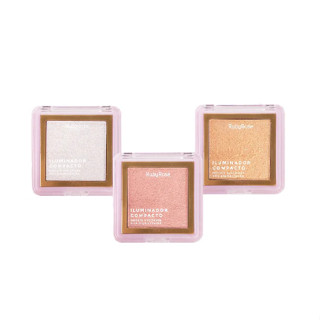Iluminador Compacto Acetinado Alta Pigmentação - Ruby Rose