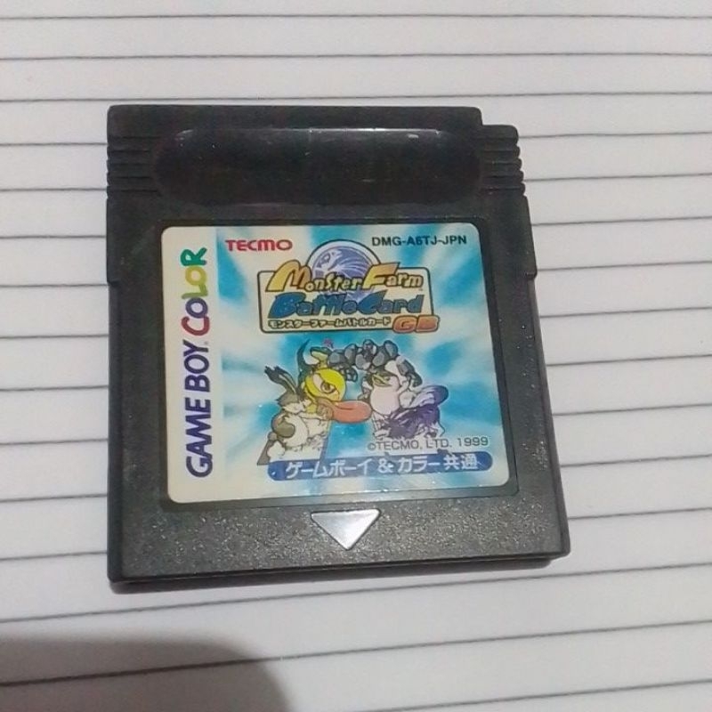 Cartucho de Game boy e Color Monster Farm battle card